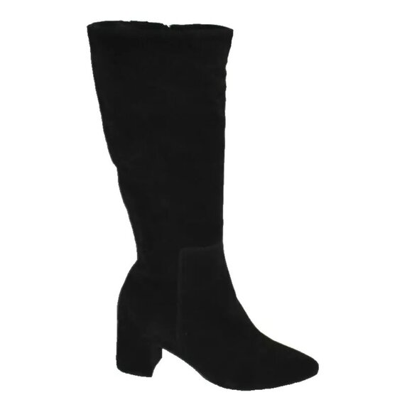 New! La Canadienne ALEESHA Suede Black Knee High Boot 7.5 M DD416 - Picture 1 of 6